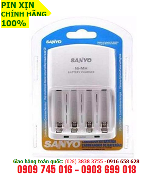 Sanyo NC-MQN06U ; Máy sạc pin AA, AAA Sanyo NC-MQN06U - 4 rảnh, sạc được 4 pin AA, AAA chính hãng Sanyo | CÒN HÀNG